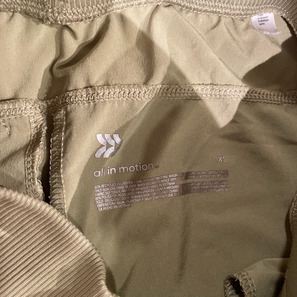 All in Motion Women's Olive Joggers - Picture 3 of 4